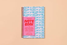 Load image into Gallery viewer, And Here We Are - Sardine Fish Notebook
