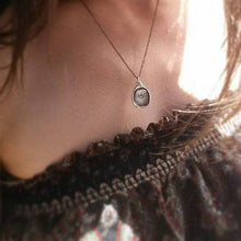 Load image into Gallery viewer, Plum and Posey - Moon Wax Seal Necklace
