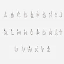 Load image into Gallery viewer, Little Sky Stone - Lowercase Initial Charms Sterling Silver
