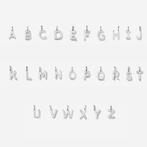 Little Sky Stone - Lowercase Initial Charms Sterling Silver