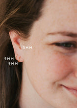 Load image into Gallery viewer, Hello Adorn - Tiny Hoops | 14kt Gold Fill + Sterling Silver: Twisted / 14kt Gold Fill / 7mm
