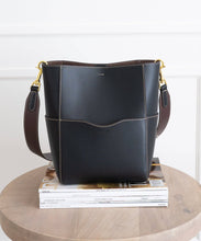 Load image into Gallery viewer, AALLYN - Jordan Bucket Bag - Tobacco/Silver
