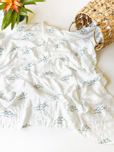 Coca + B. - Surfer Wave Organic Bamboo Swaddle