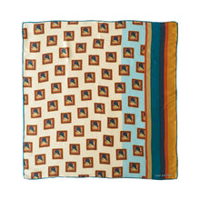Load image into Gallery viewer, Lost Pattern Silk Bandana - Kiwi
