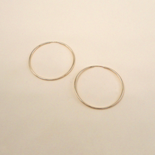 Load image into Gallery viewer, May Martin - 40MM Gold Filled Hoops
