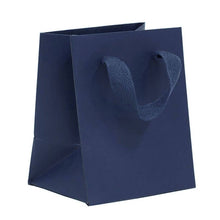 Load image into Gallery viewer, Box &amp; Wrap - Manhattan Twill Ribbon Handle Bags: Wall Street White - Twill Ribbon Handle Gift Bag / 10 x 5 x 13" / Case/100
