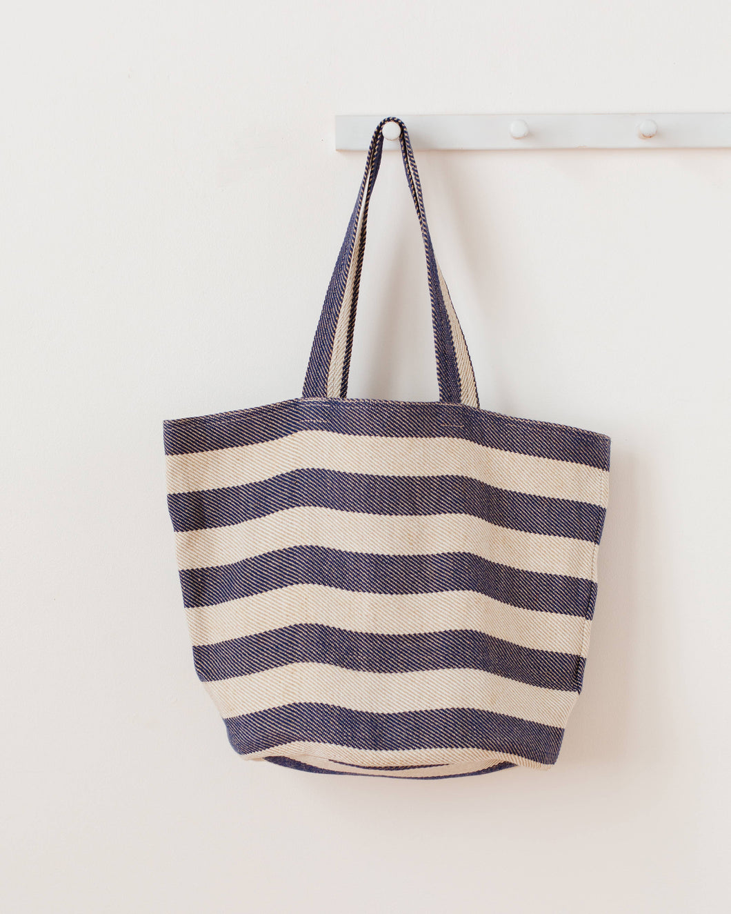 Will & Atlas - Shoulder Bag, jute / Provence stripe
