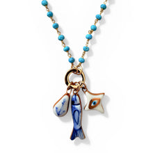 Load image into Gallery viewer, Shá Parlé - White Evil Eye Star
