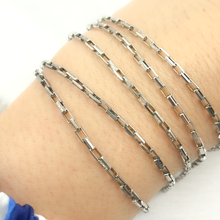 Load image into Gallery viewer, #11 Weld Magic Oxidized Sterling Silver Box Chain
