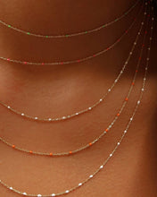 Load image into Gallery viewer, May Martin - Pink Enamel &amp; Gold Necklace
