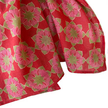 Load image into Gallery viewer, Little Journeys Chicago - Block Print Cotton Scarf - Octagonal Red
