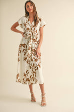 Load image into Gallery viewer, MIOU MUSE - PRINT BUTTON DOWN FLARE DRESS
