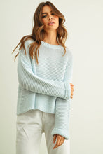 Load image into Gallery viewer, MIOU MUSE - YELLOW ROUND NECK KNITTED SWEATER
