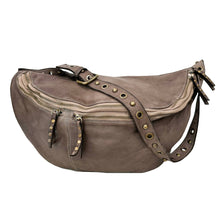 Load image into Gallery viewer, Bolsa Nova Handbags - Bella Large Black Leather Sling Bag
