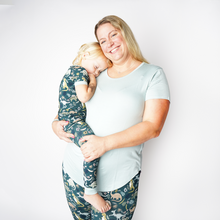 Load image into Gallery viewer, Emerson and Friends - Blue Surf Adult Women's Bamboo Pajamas Sleep Shirt
