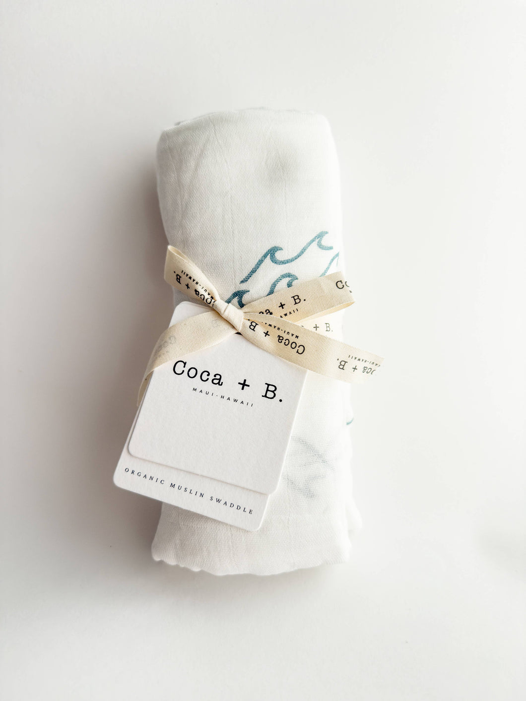 Coca + B. - Surfer Wave Organic Bamboo Swaddle