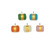 Load image into Gallery viewer, BestBeads&amp;Beyond - Cat's Eye Large Hole Spacer Beads, Sku#LX22: 4 White
