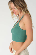 Load image into Gallery viewer, NIKIBIKI - NS8120 - Ribbed V-Neck Bra Top: 2248 Mulberry
