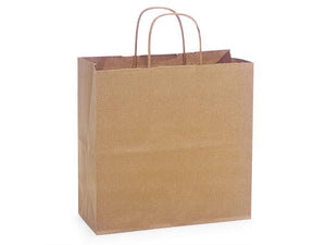 Nashville Wraps - Brown Kraft Paper Shopping Bags: 250 Pack / Rose 5.5x3.25x8.375"