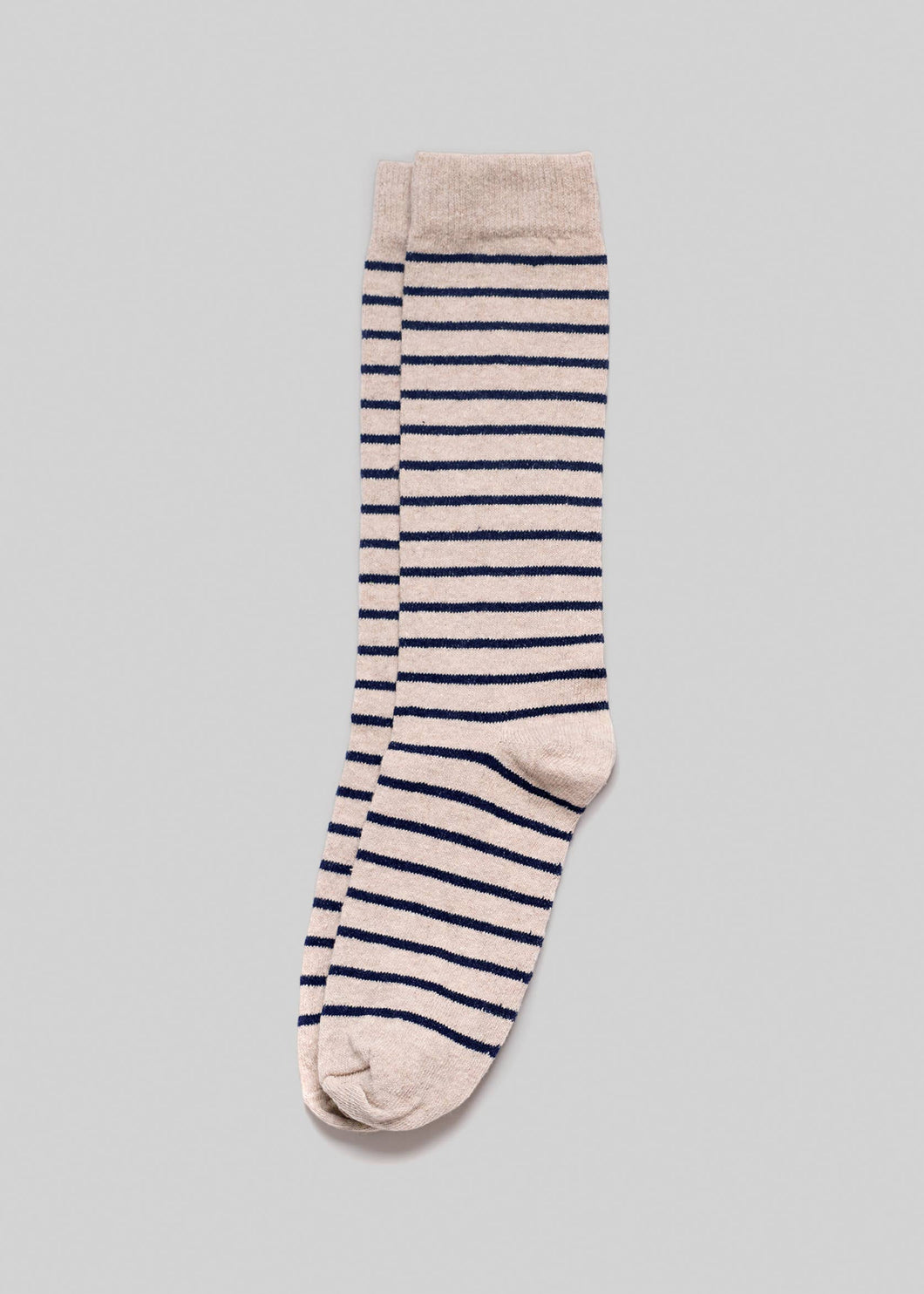 American Trench - Breton Stripe Socks: Linen