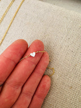 Load image into Gallery viewer, Notions of Lovely - Pixie Heart Necklace - 14k Gold Fill &amp; Fine Silver: 16”

