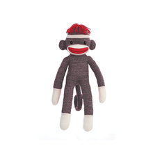 Load image into Gallery viewer, Plushland - 20&quot; Sock Monkey Stuffed Animal: Pink
