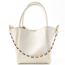 Load image into Gallery viewer, INK + ALLOY - Kate Beaded Bag Charm with Brass Evil Eye
