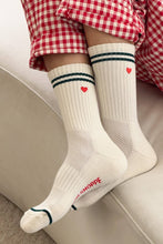 Load image into Gallery viewer, Le Bon Shoppe - Embroidered Heart Boyfriend Socks
