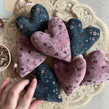 Load image into Gallery viewer, Skippy Cotton - PINK Velvet Confetti Heart Token

