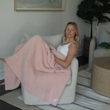 Load image into Gallery viewer, Local Beach - Solid Ribbed Luxe Blanket
