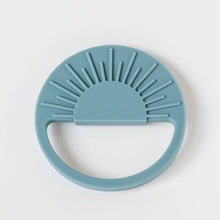 Load image into Gallery viewer, Babeehive Goods - Sunburst Teething Toy - Duck Egg Blue
