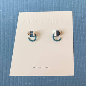 Alice Rise - Tiny Huggie in Bold Marigold