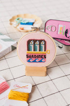 Load image into Gallery viewer, Cotton Clara - Sardines Cross Stitch Kit
