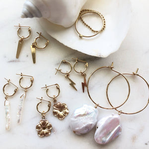 Jessica Matrasko Jewelry - Rosa Huggie Earrings
