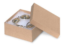 Load image into Gallery viewer, Nashville Wraps - Brown Kraft Jewelry Gift Boxes: 100 Pack / 4x4x1&quot;
