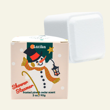 Load image into Gallery viewer, Latika Beauty -  Shower Steamer Cube - Snow
