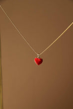 Load image into Gallery viewer, Katie Waltman Jewelry - RED ENAMEL HEART CHARM
