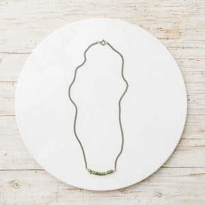 Original Hardware - Green Apatite Arch Necklace