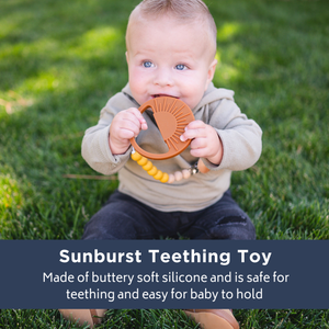 Babeehive Goods - Cream Sunburst Teething Toy