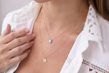 Load image into Gallery viewer, Thira Jewelry - Tiny Blue Larimar Necklace
