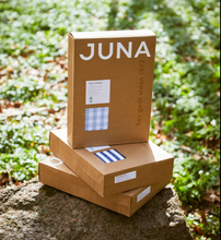 Load image into Gallery viewer, JUNA - Quilted Cotton Makeup Bag: Green/Sand

