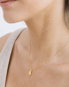 Coast and Cove - Gold Scallop Necklace