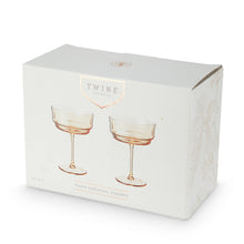Load image into Gallery viewer, Twine Living - Tulip Cocktail Coupes - Set of 2
