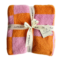 Load image into Gallery viewer, Local Beach - Checker Luxe Home Blanket
