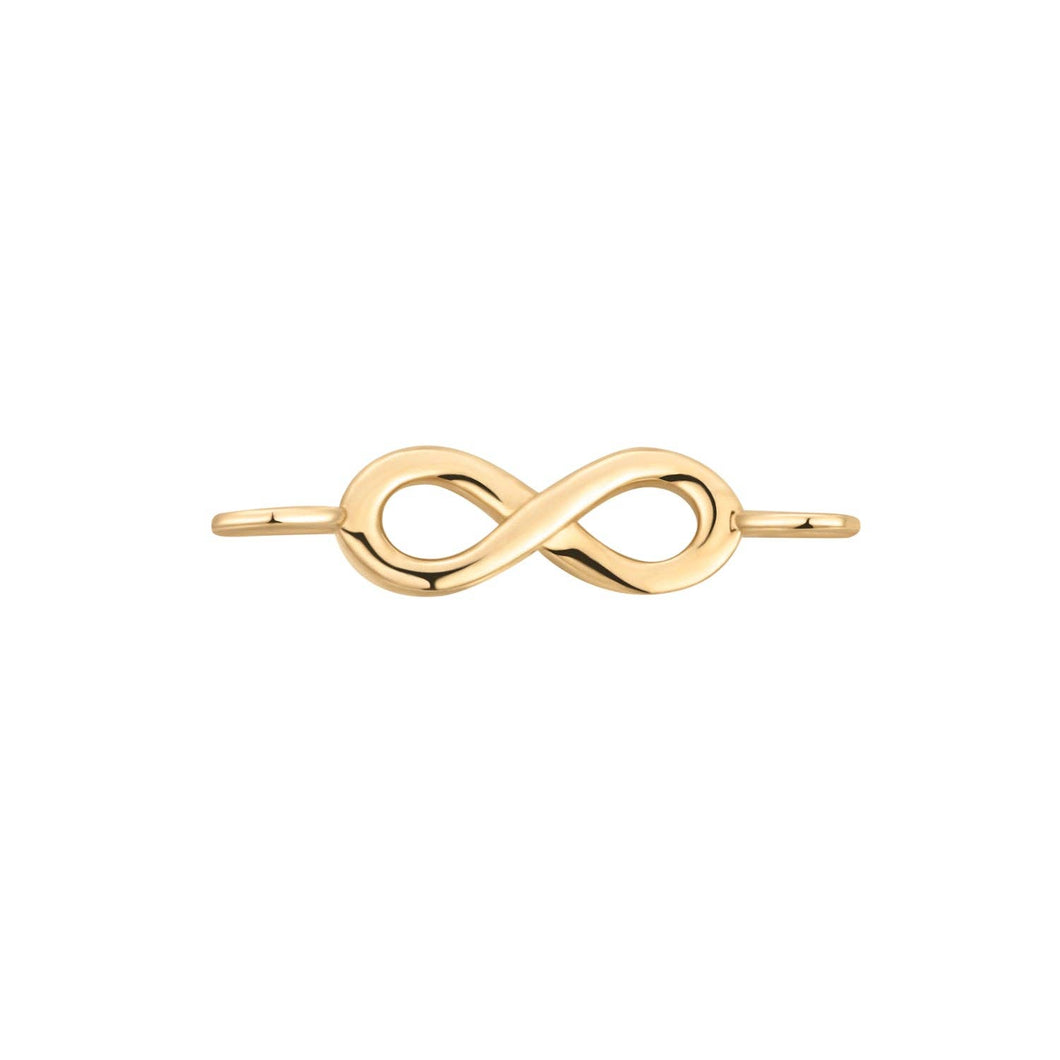 14K Gold Infinity Charm