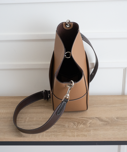 AALLYN - Jordan Bucket Bag - Tobacco/Silver