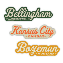 Load image into Gallery viewer, Acme Local - Starlite Script Customizable Sticker: Cream / Regular / Orange
