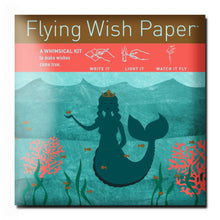 Load image into Gallery viewer, FLYING WISH PAPER ® - MERMAID / Mini Wish-Making Kit / 15 WISH PAPER™ +Accessories
