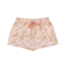 Load image into Gallery viewer, Emerson and Friends - Spring Meadow Womens Bamboo Shorts: Pink/Multi / L
