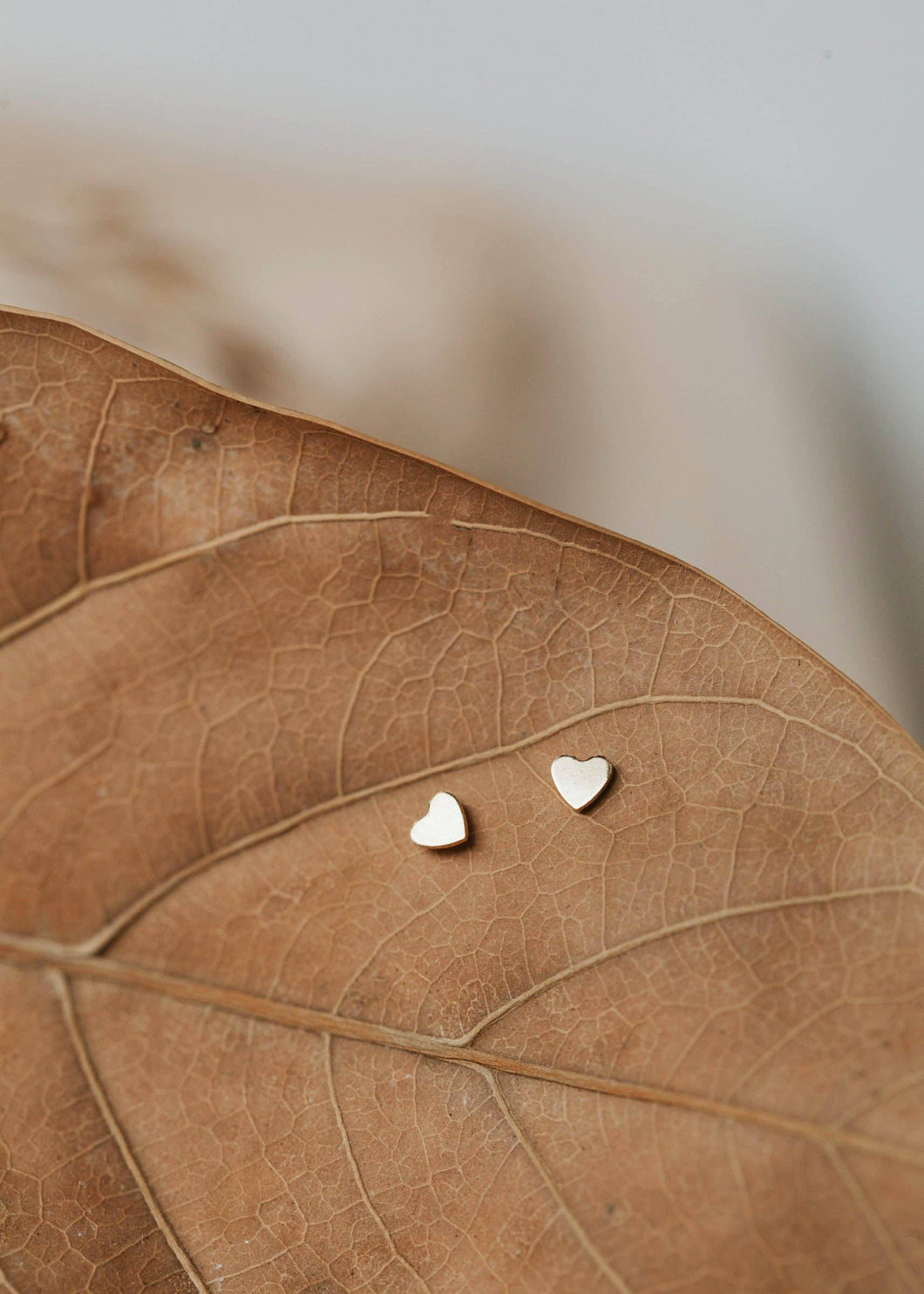 Hello Adorn - TINY Heart Studs Sterling Silver